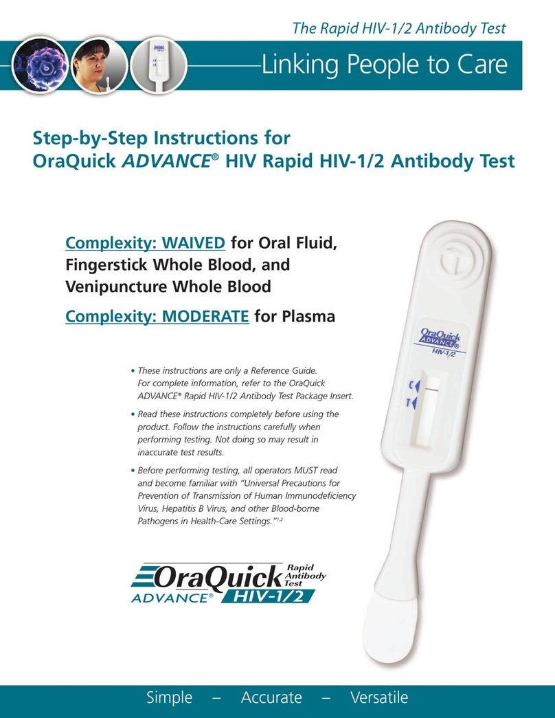 OraQuick Advance Step-By-Step Instructions