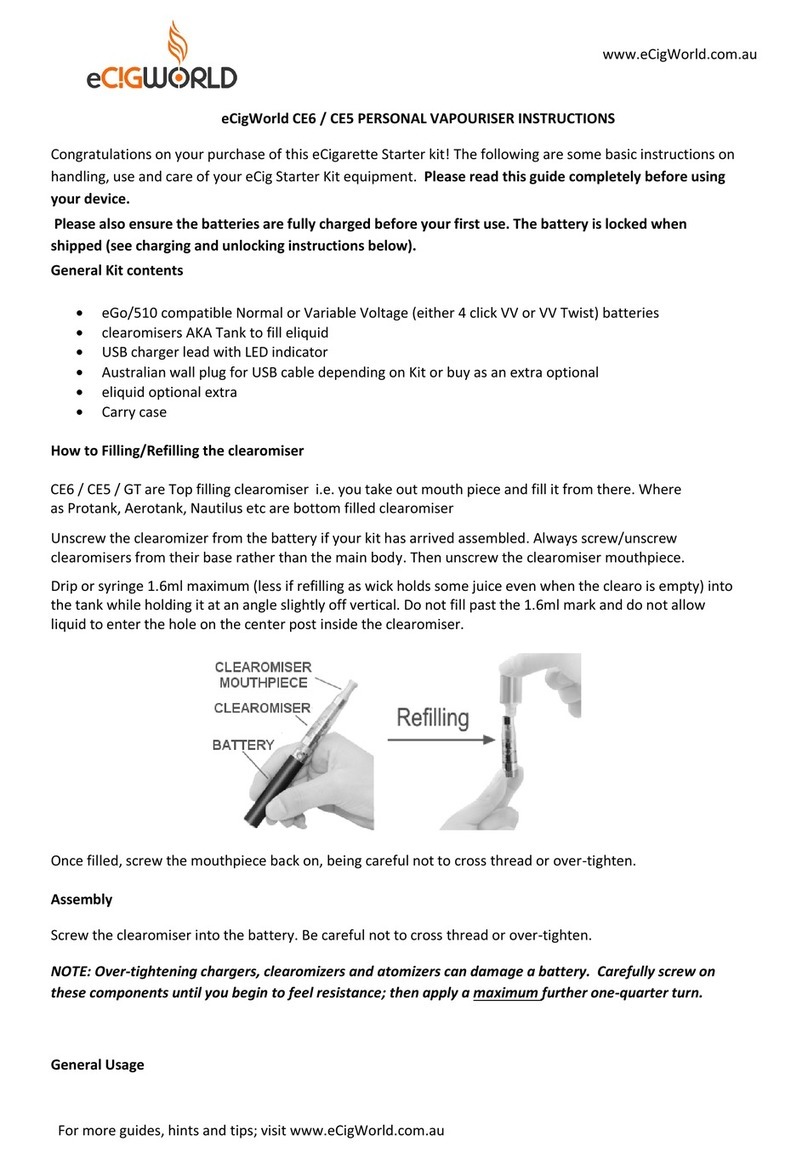 Aspire CE6 instructions