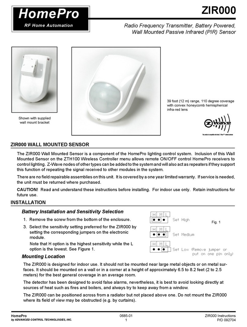 HomePro ZIR000 user manual