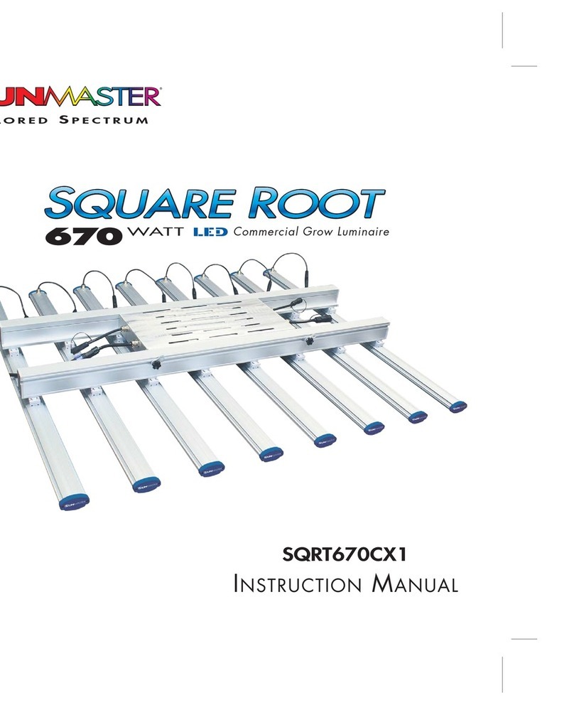 Sunmaster Square Root SQRT670CX1 instruction manual