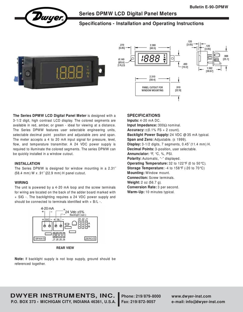 Dwyer Instruments DPMW Series User manual
