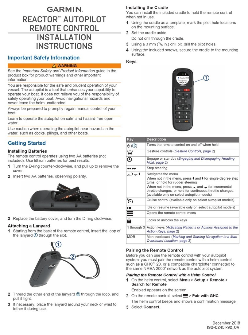 Garmin REACTOR User manual