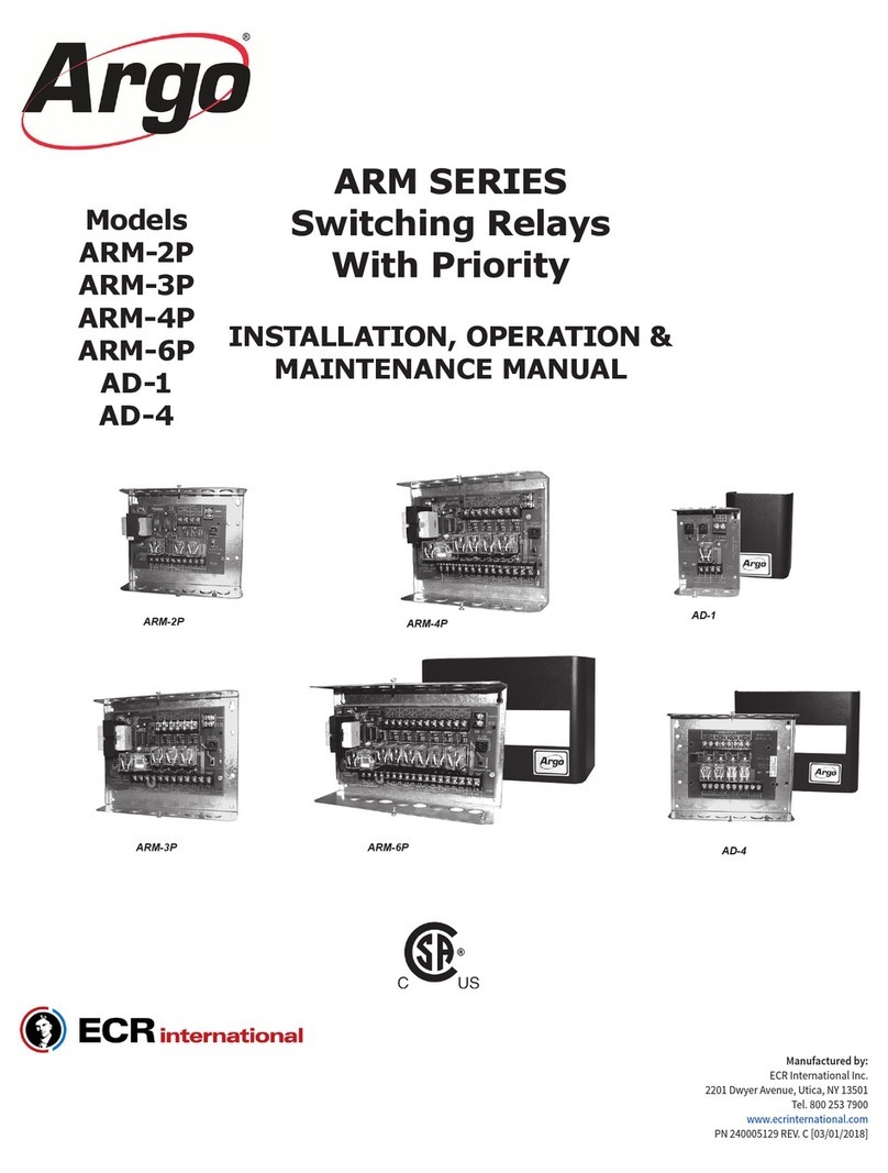 Argo ARM Series Installation, operation & maintenance manual