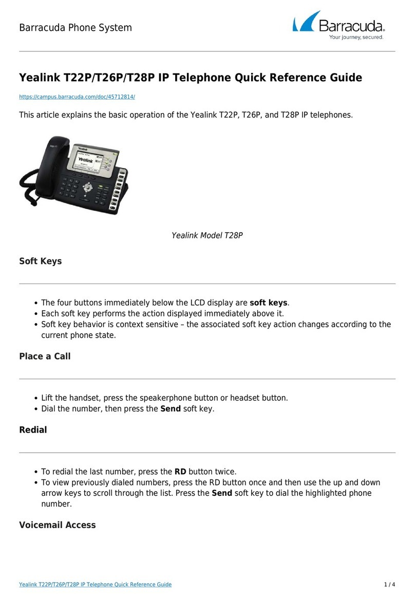 Yealink T22P User manual