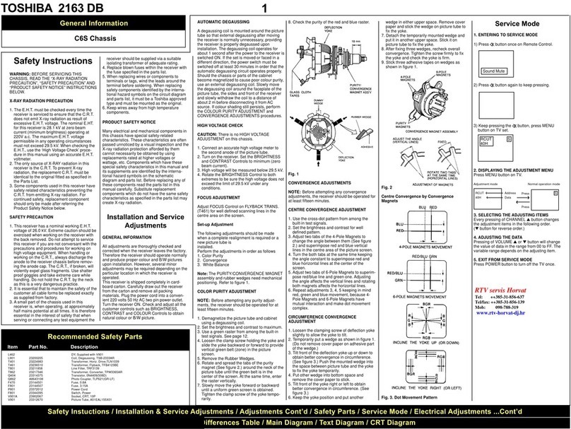 Toshiba 2163 DB manual