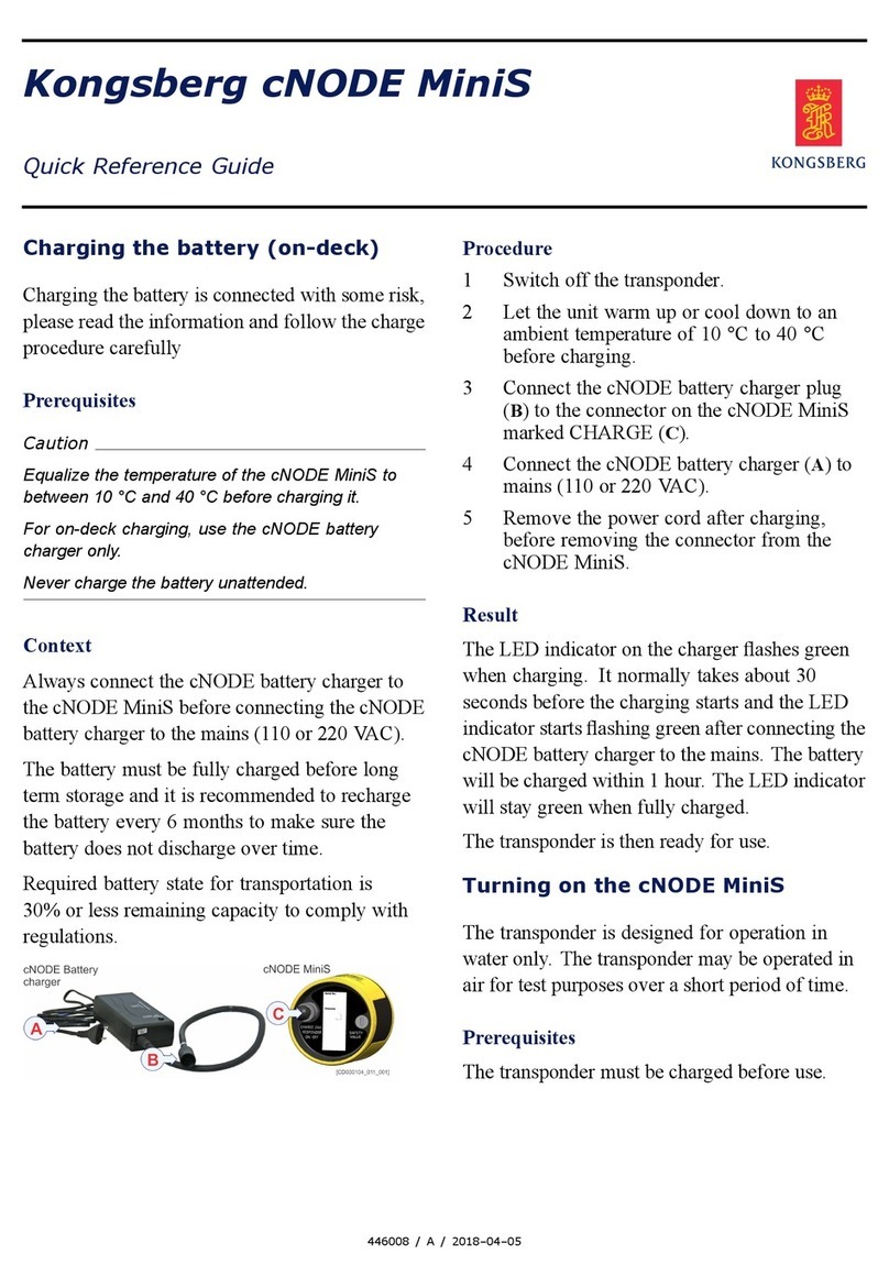 Kongsberg cNODE MiniS Quick reference guide