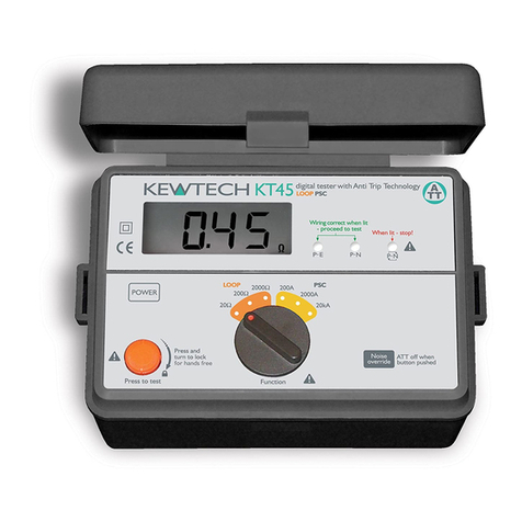 Kewtech KT45 instruction manual Kewtech KT45 instruction manual