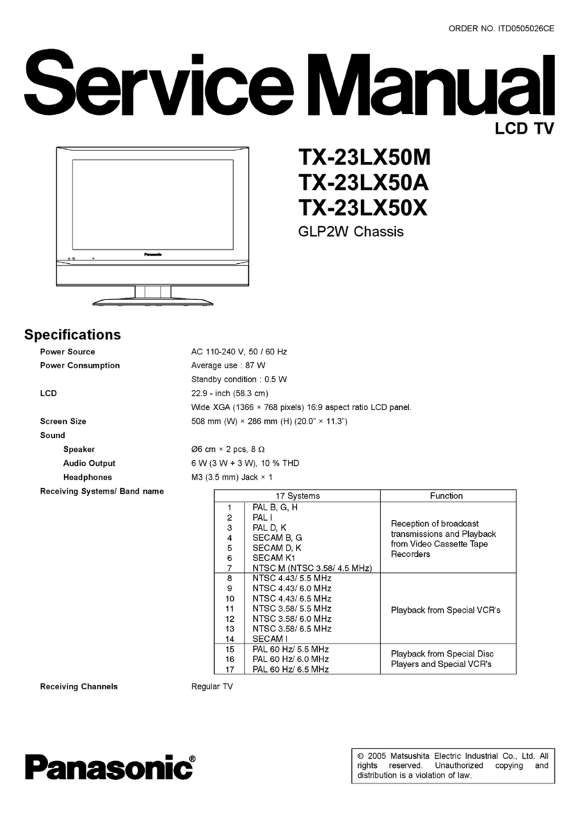 Panasonic TX-23LX50M Service manual