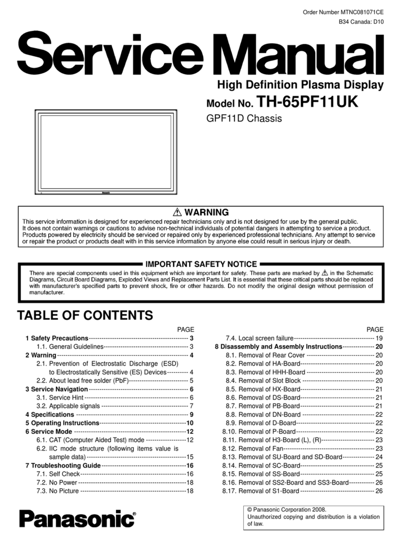Panasonic TH-65PF11UK - 64.8" Plasma Panel User manual Panasonic TH-65PF11UK - 64.8" Plasma Panel User manual