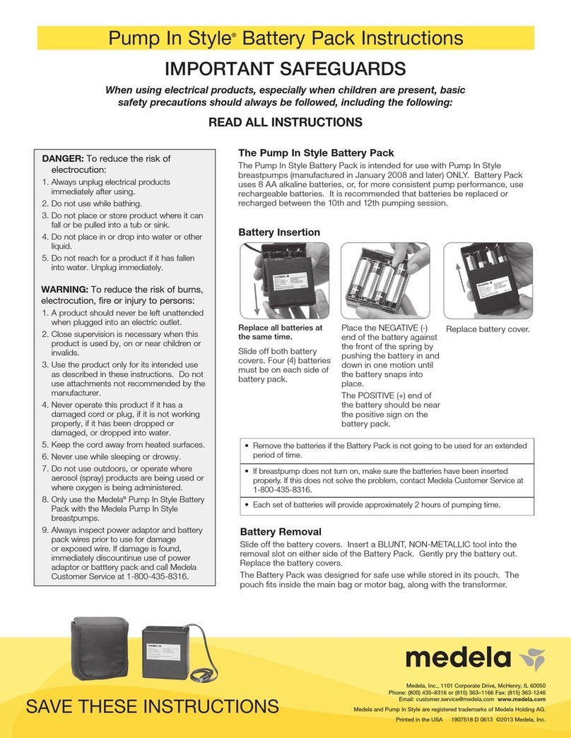 Medela Pump In Style Battery Pack instructions
