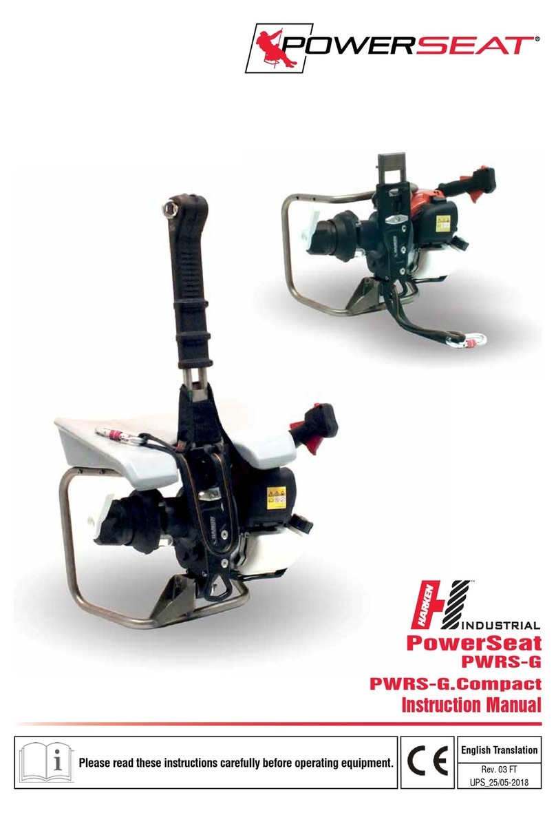 Harken POWERSEAT PWRS-G instruction manual