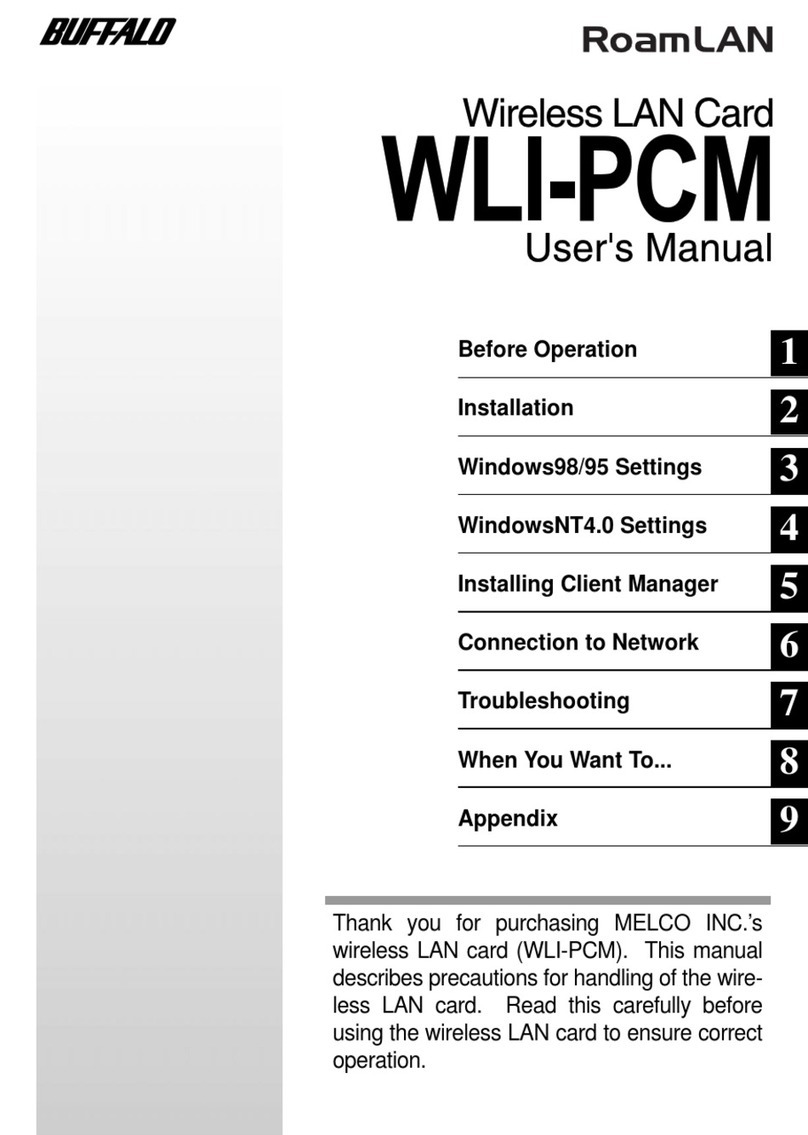 Melco Buffalo RoamLAN WLI-PCM User manual