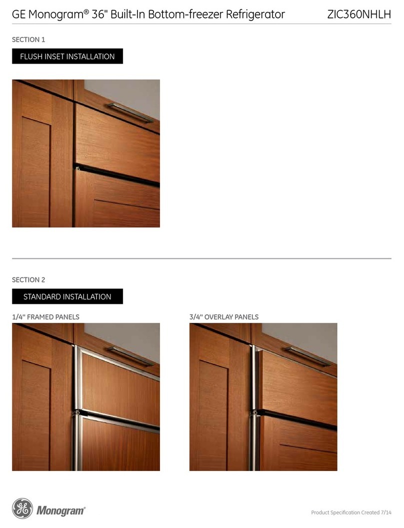 GE Monogram ZIC360NHLH User manual