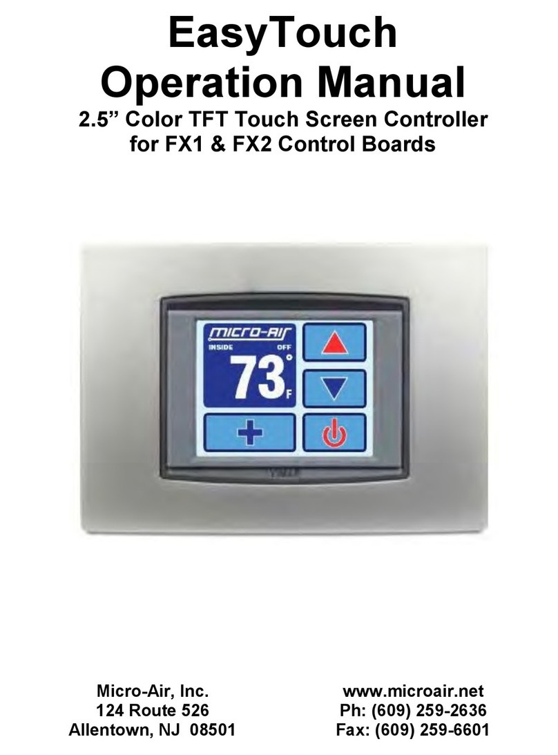 MICRO-AIR EasyTouch Operation manual