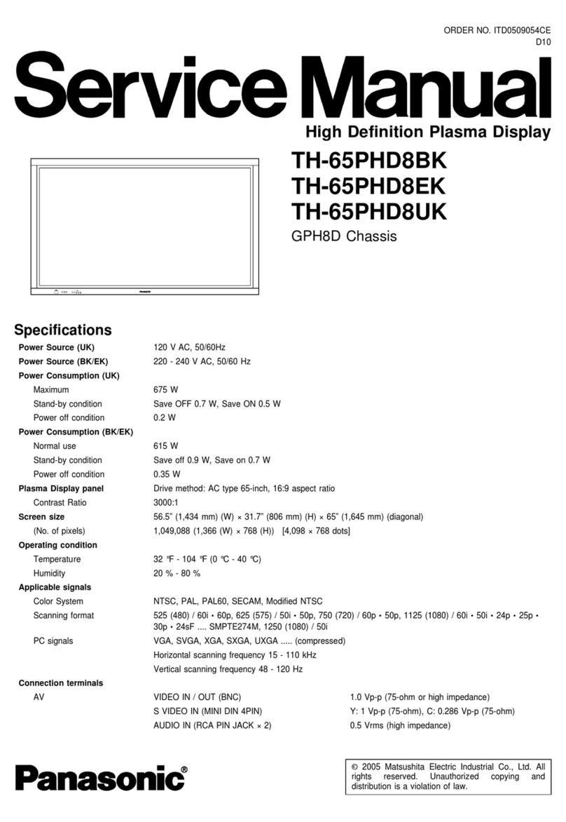 Panasonic TH-65PHD8BK User manual
