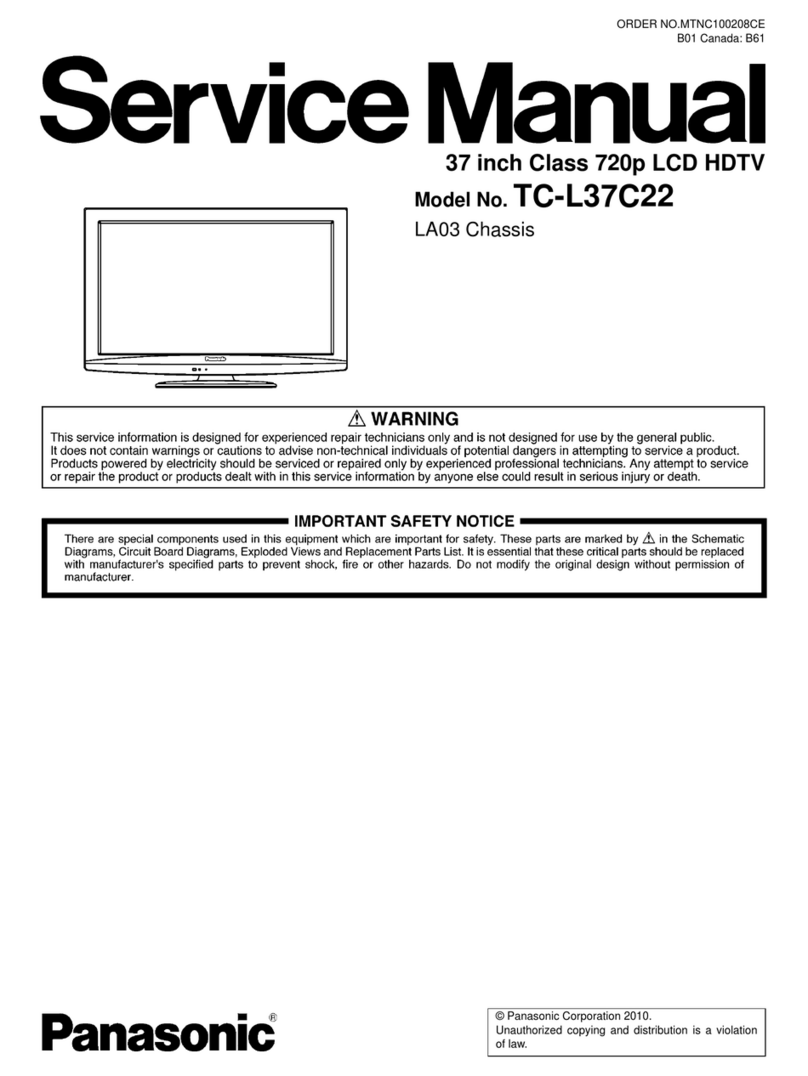 Panasonic Viera TC-L37C22 User manual