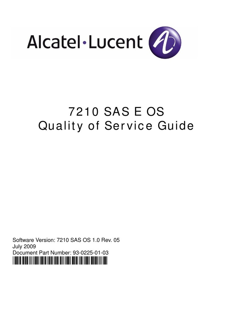 Alcatel-Lucent 7210 SAS E OS User manual