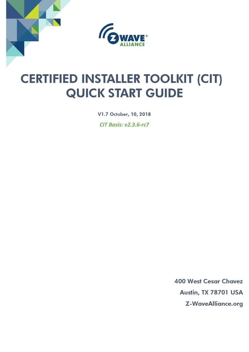 Z-Wave Alliance CIT quick start guide