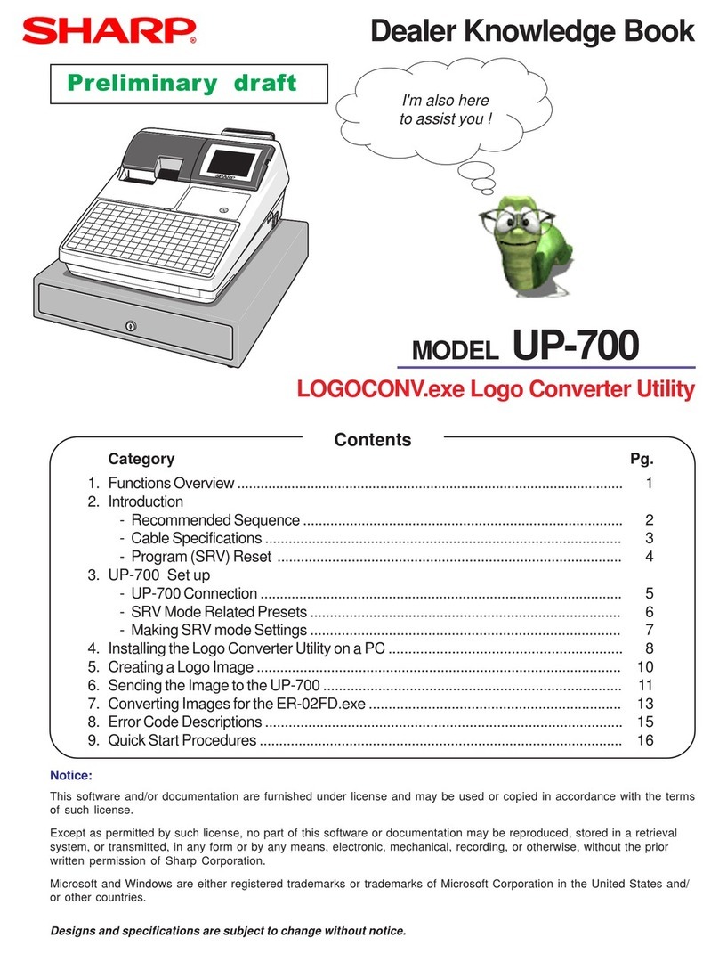 Sharp UP-700 Product guide