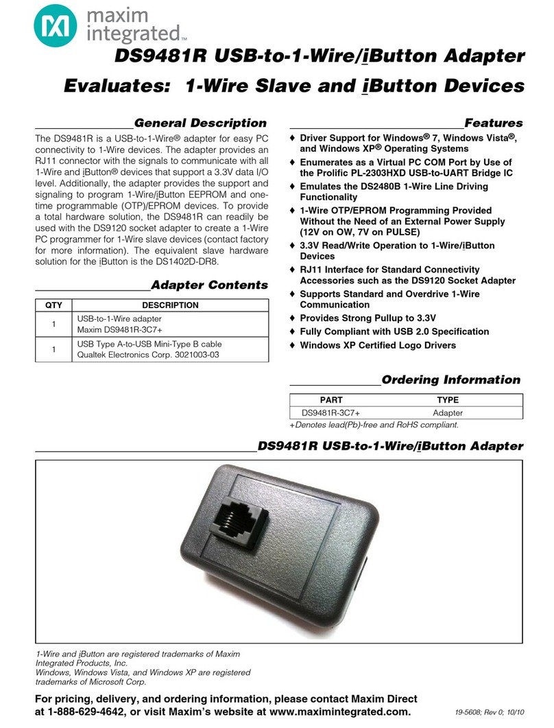Maxim Integrated DS9481R manual