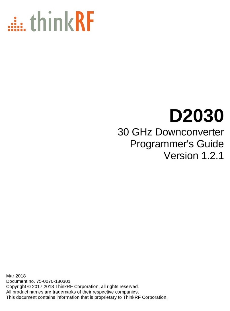ThinkRF D2030 Programmer's guide