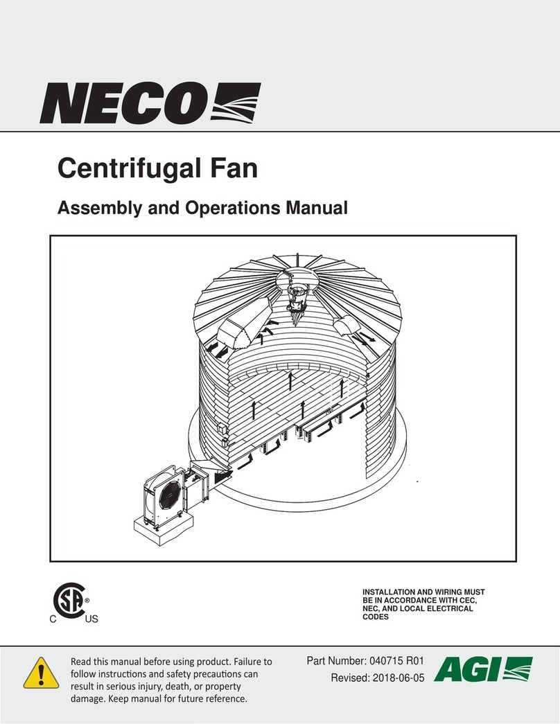 Neco HSCB2225D36C Assembly and operation manual
