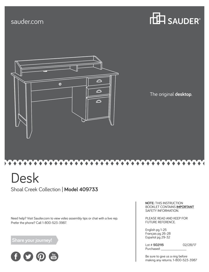 Sauder Shoal Creek 409733 User manual