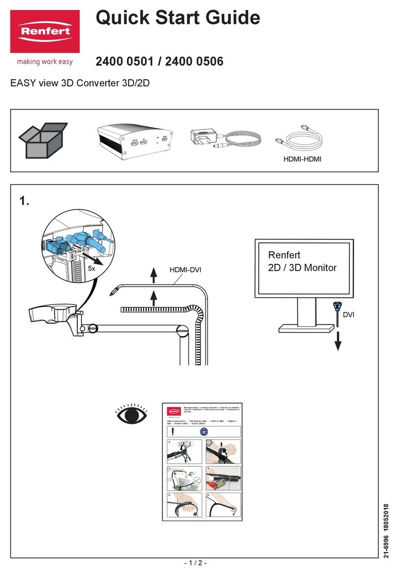 Renfert EASY view 3D 2400 0501 quick start guide