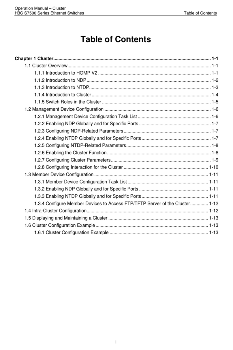H3C S7500 Series User manual H3C S7500 Series User manual