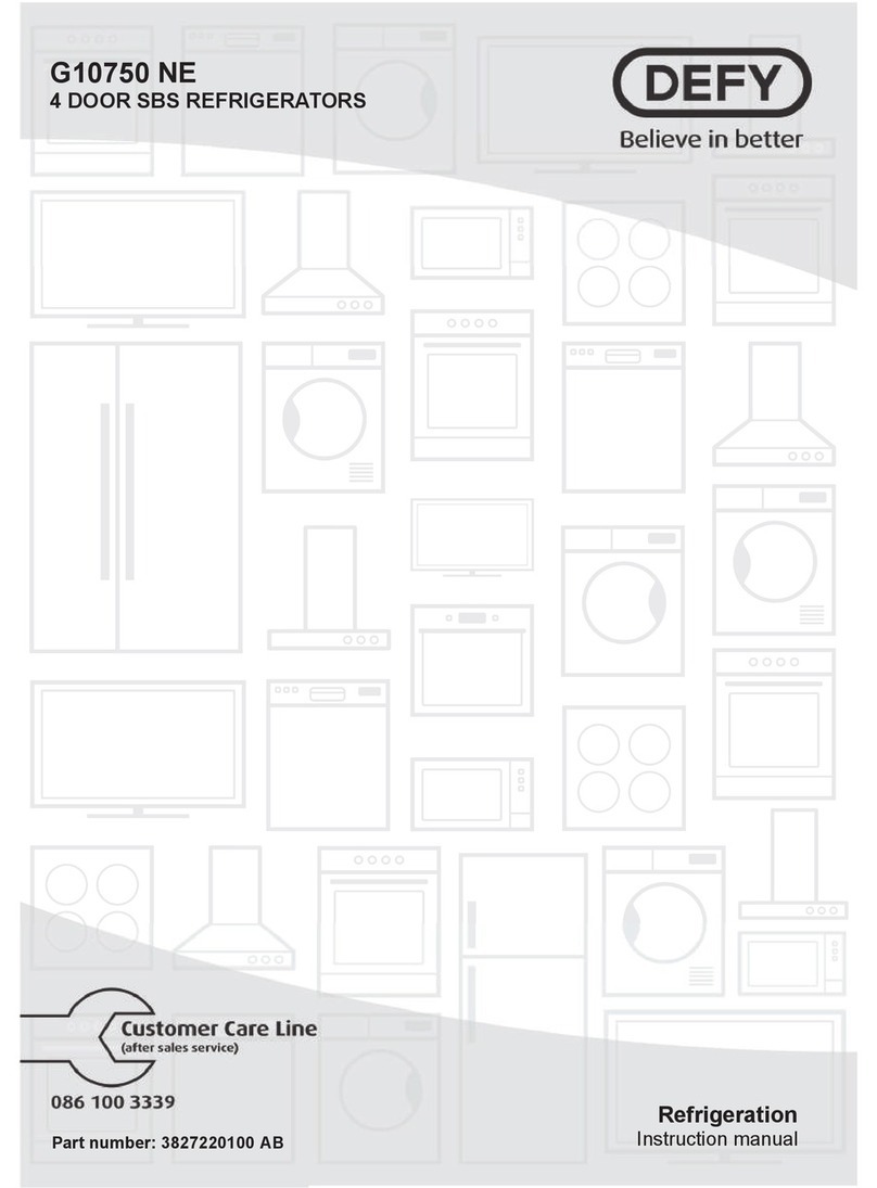 Defy G10750 NE instruction manual