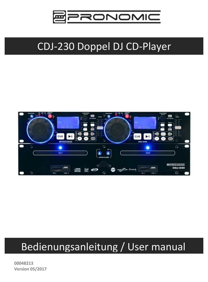 Pronomic CDJ-230 Doppel user manual