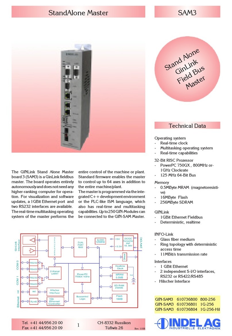 Indel GIN-SAM3 quick start guide Indel GIN-SAM3 quick start guide
