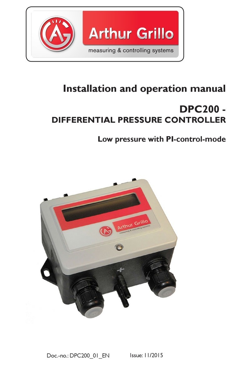 Arthur Grillo DPC200 Installation and operation manual