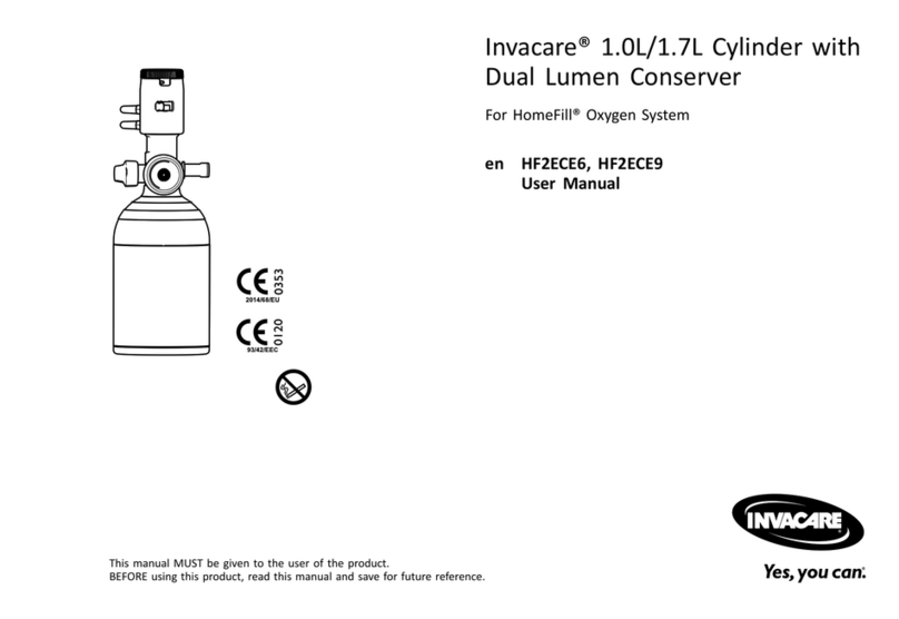 Invacare HomeFill HF2ECE6 User manual Invacare HomeFill HF2ECE6 User manual