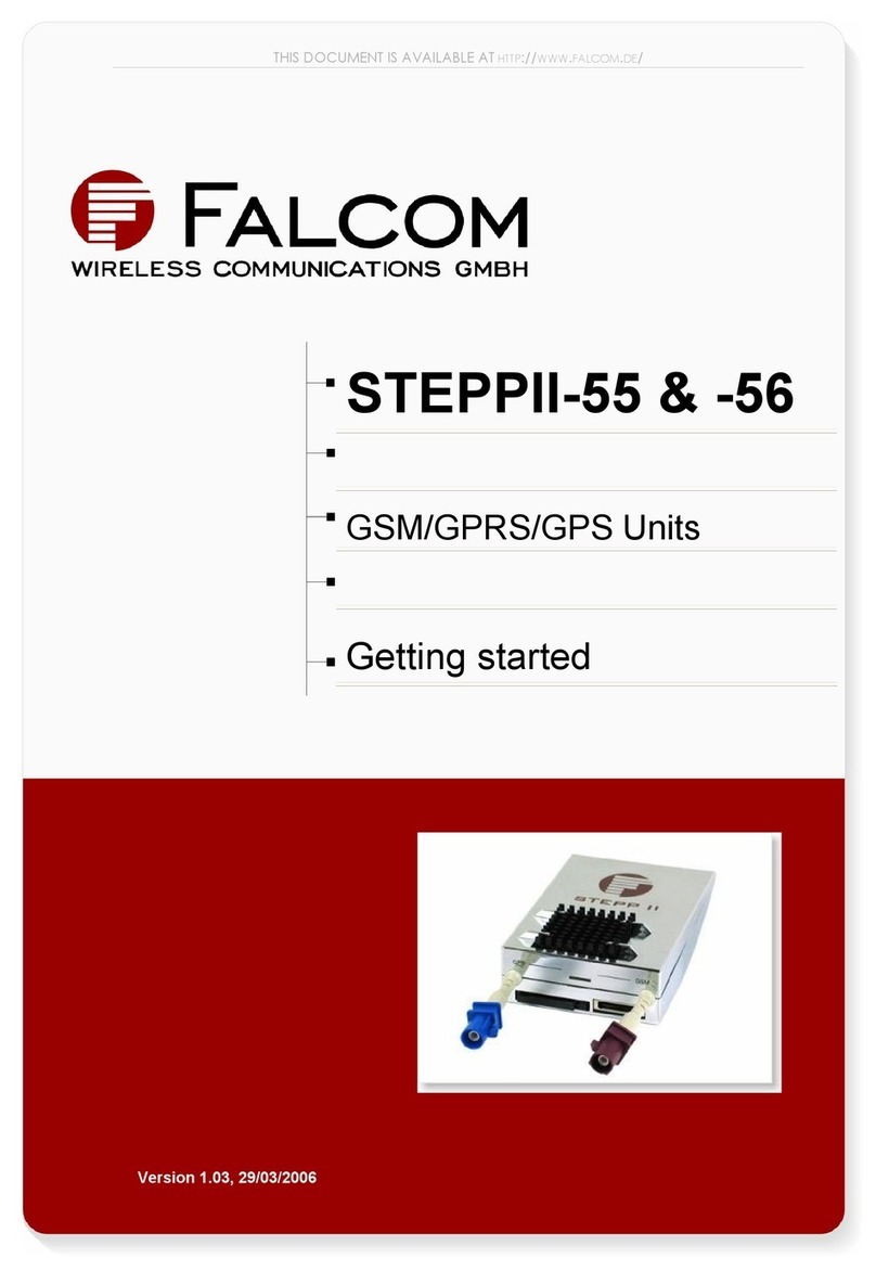 FALCOM STEPPII-55 Getting started