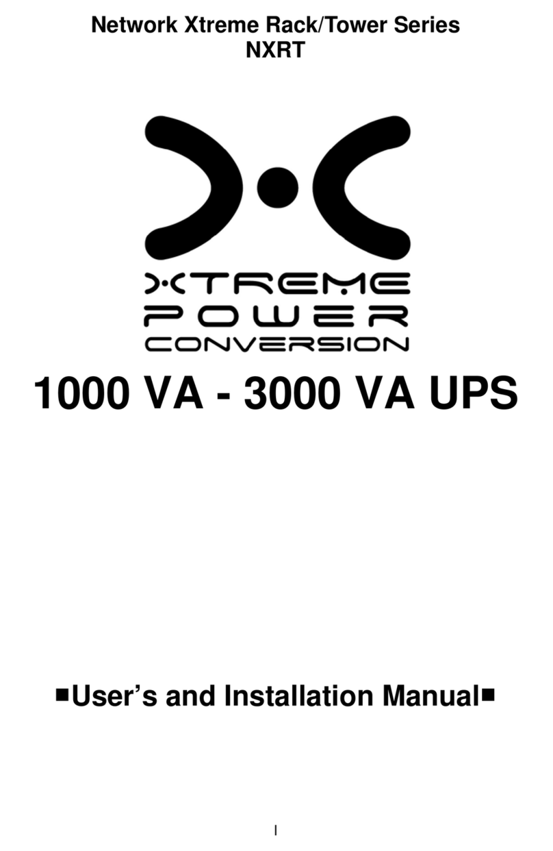 Xtreme Power Conversion Network Xtreme Rack/Tower Series Operating manual