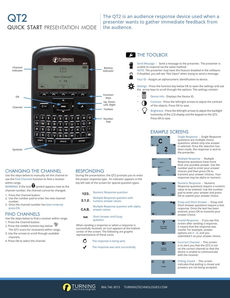 Turning Technologies QT2 quick start