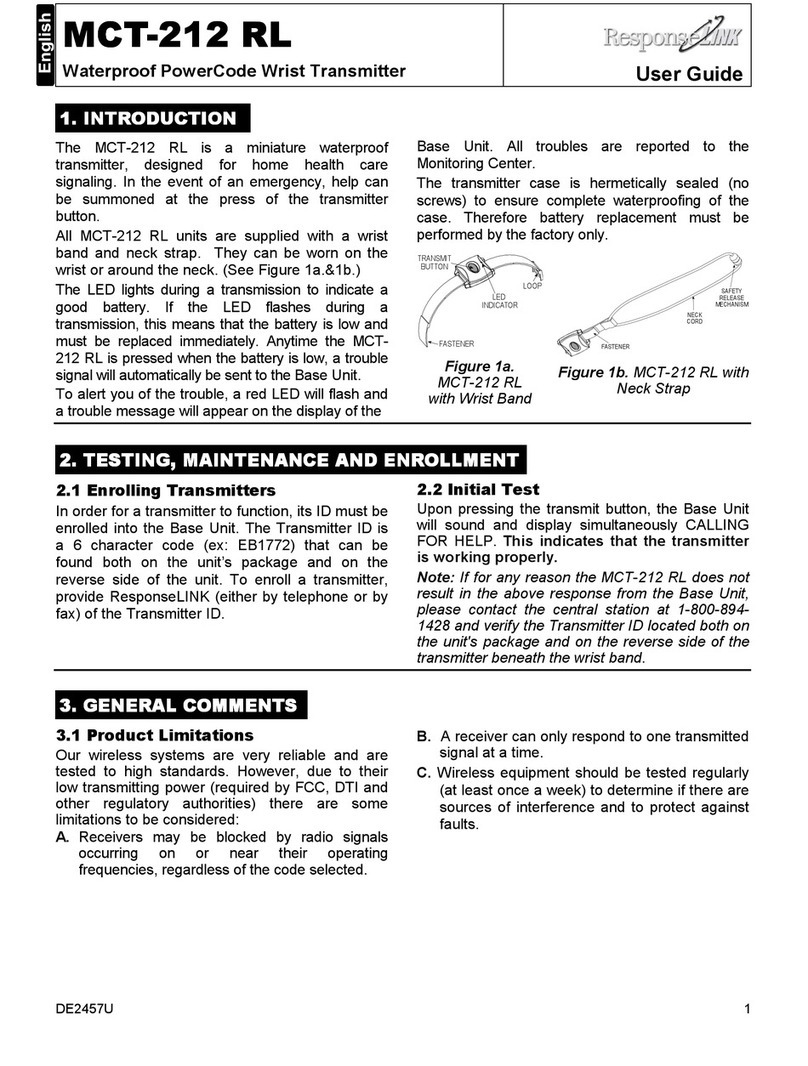 Response-Link MCT-212 RL user guide