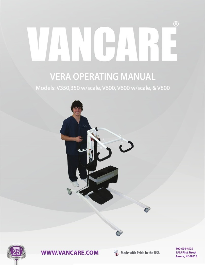 Vancare Vera-Lift V350 operating manual