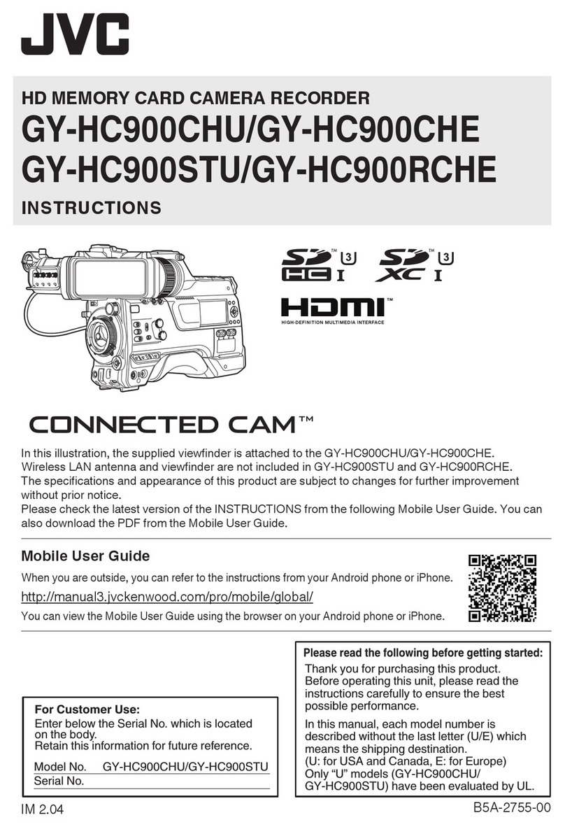 JVC Connected Cam GY-HC900CHU User manual