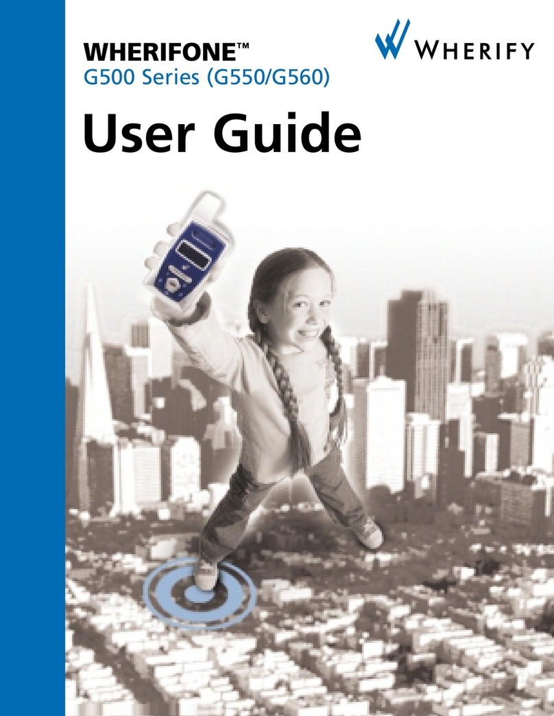 Wherify Wherifone G500 Series User manual