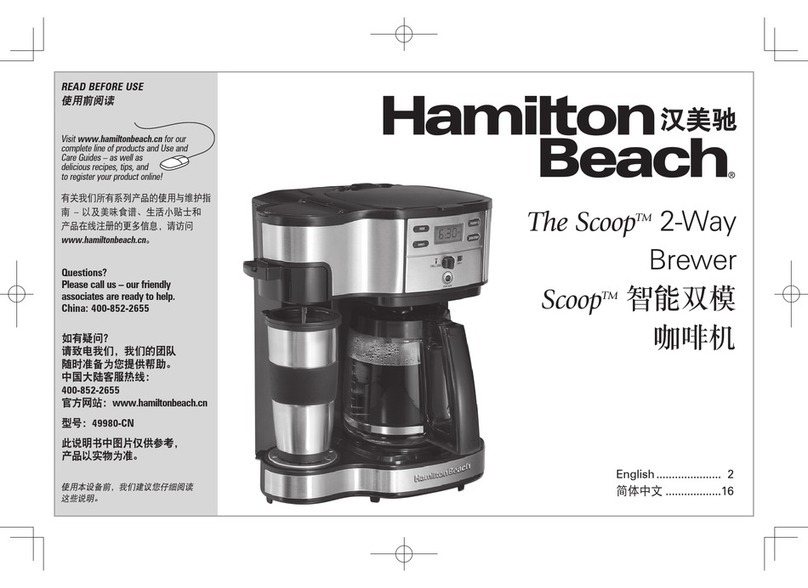 Hamilton Beach The Scoop manual Hamilton Beach The Scoop manual