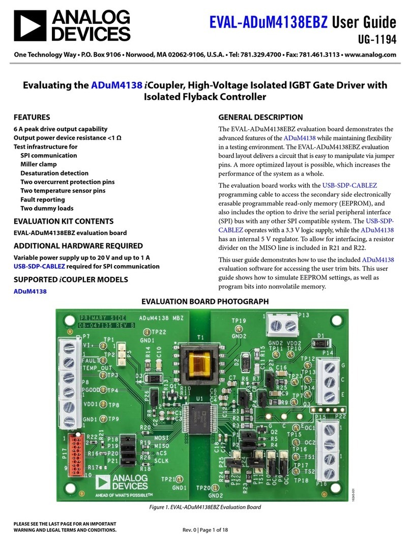 Analog Devices EVAL-ADuM4138EBZ User manual