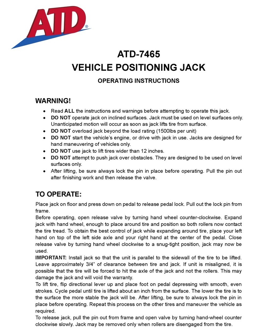 ATD Tools ATD-7465 operating instructions ATD Tools ATD-7465 operating instructions