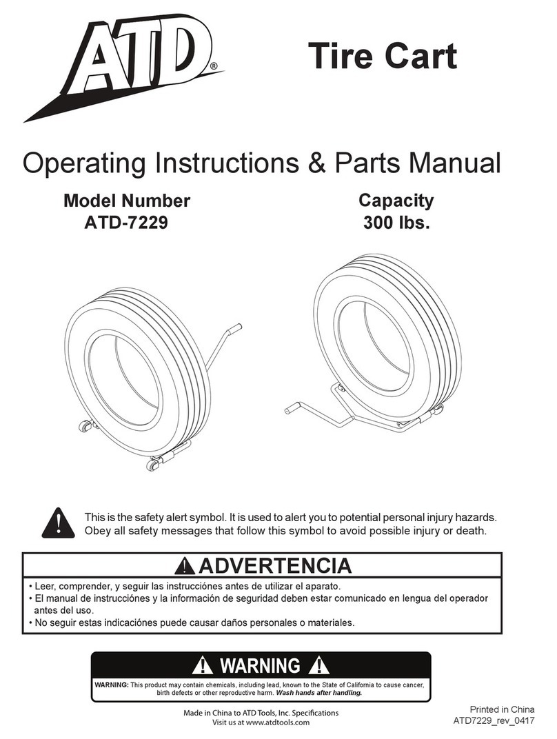 ATD Tools ATD-7229 Operating instructions & parts manual