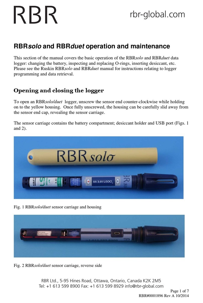 RBR RBRsolo Operation and maintenance
