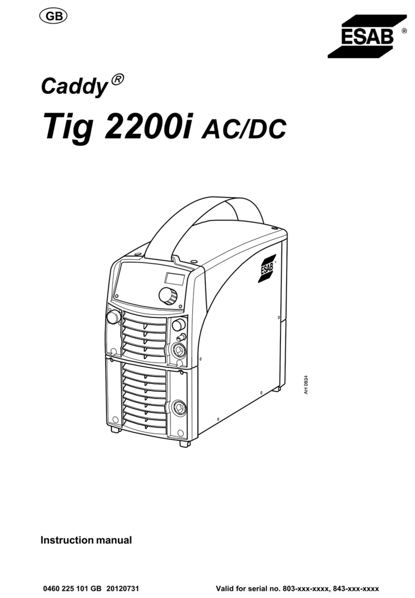 ESAB Caddy Tig 2200i AC/DC instruction manual