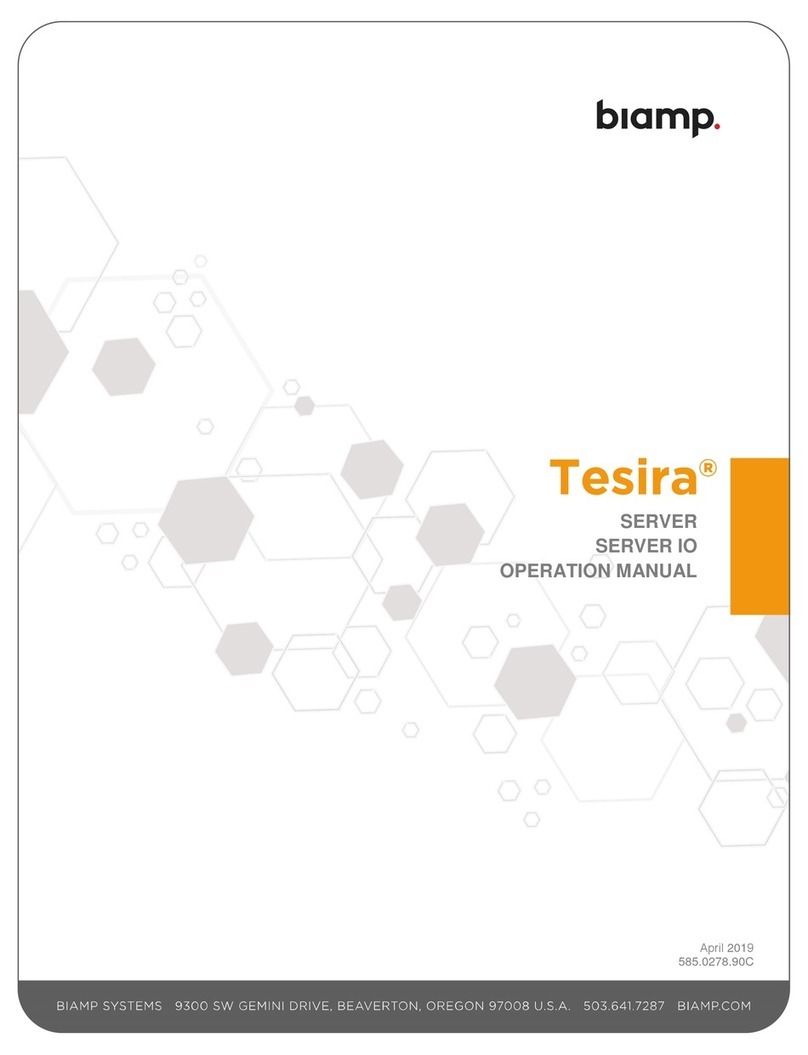 Biamp Tesira SERVER Operation manual