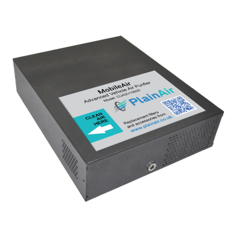 AllerAir MobileAir CUASV10825 Operating manual