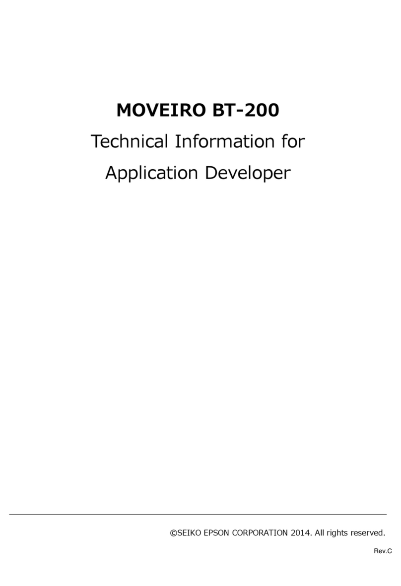 Epson MOVERIO BT-200 Manual